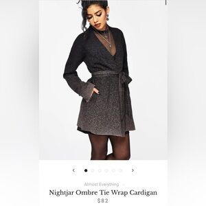 Nightjar Ombre Wrap Cardigan